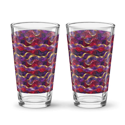 Fluid Marble Pint Beer Glass