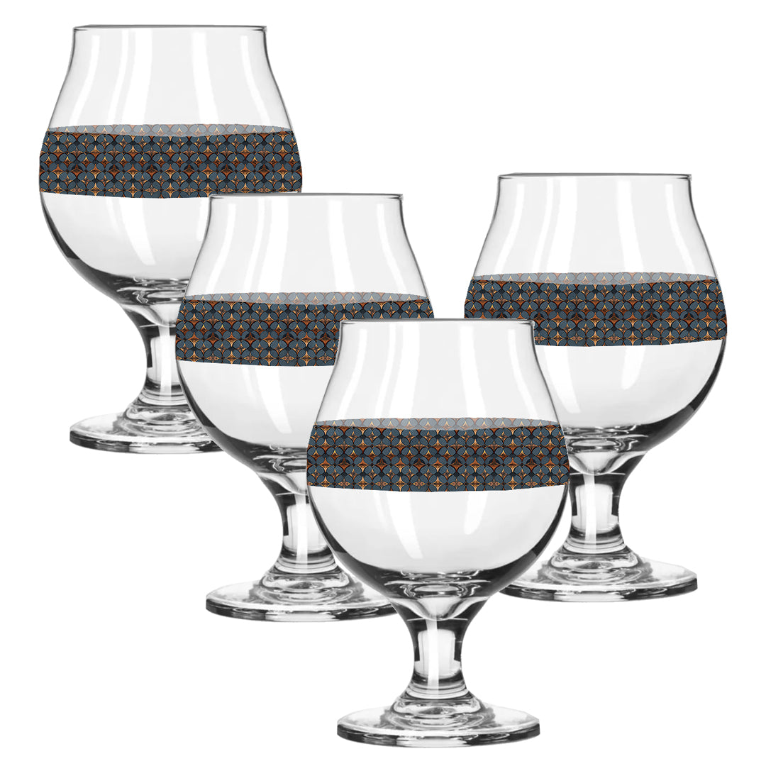 Burnished Slate Belgian Beer Glass | Signature Design