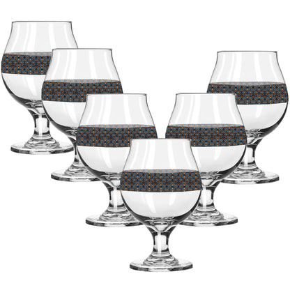 Burnished Slate Belgian Beer Glass | Signature Design