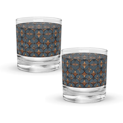 Burnished Slate Rocks Glass | Signature Design