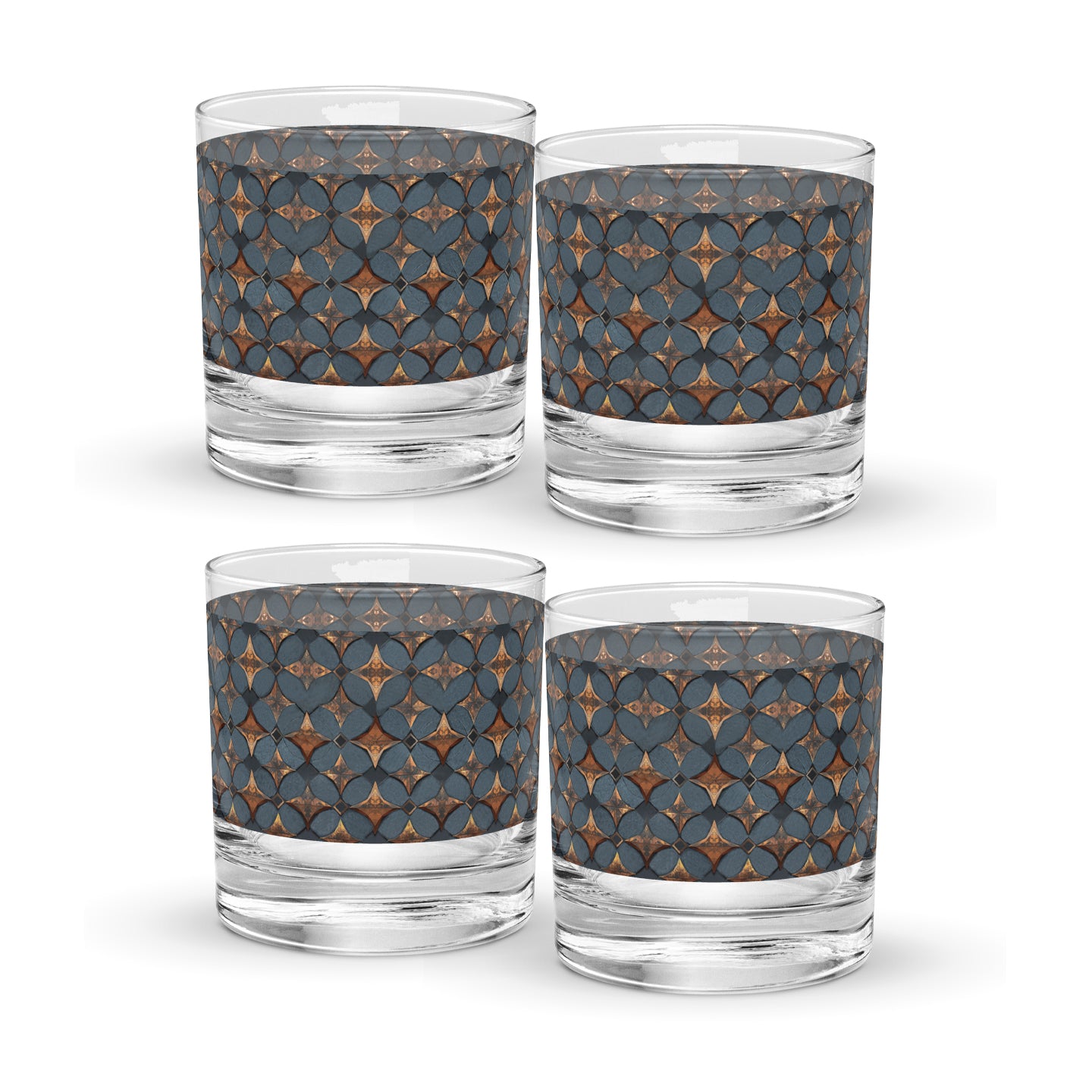 Burnished Slate Rocks Glass | Signature Design