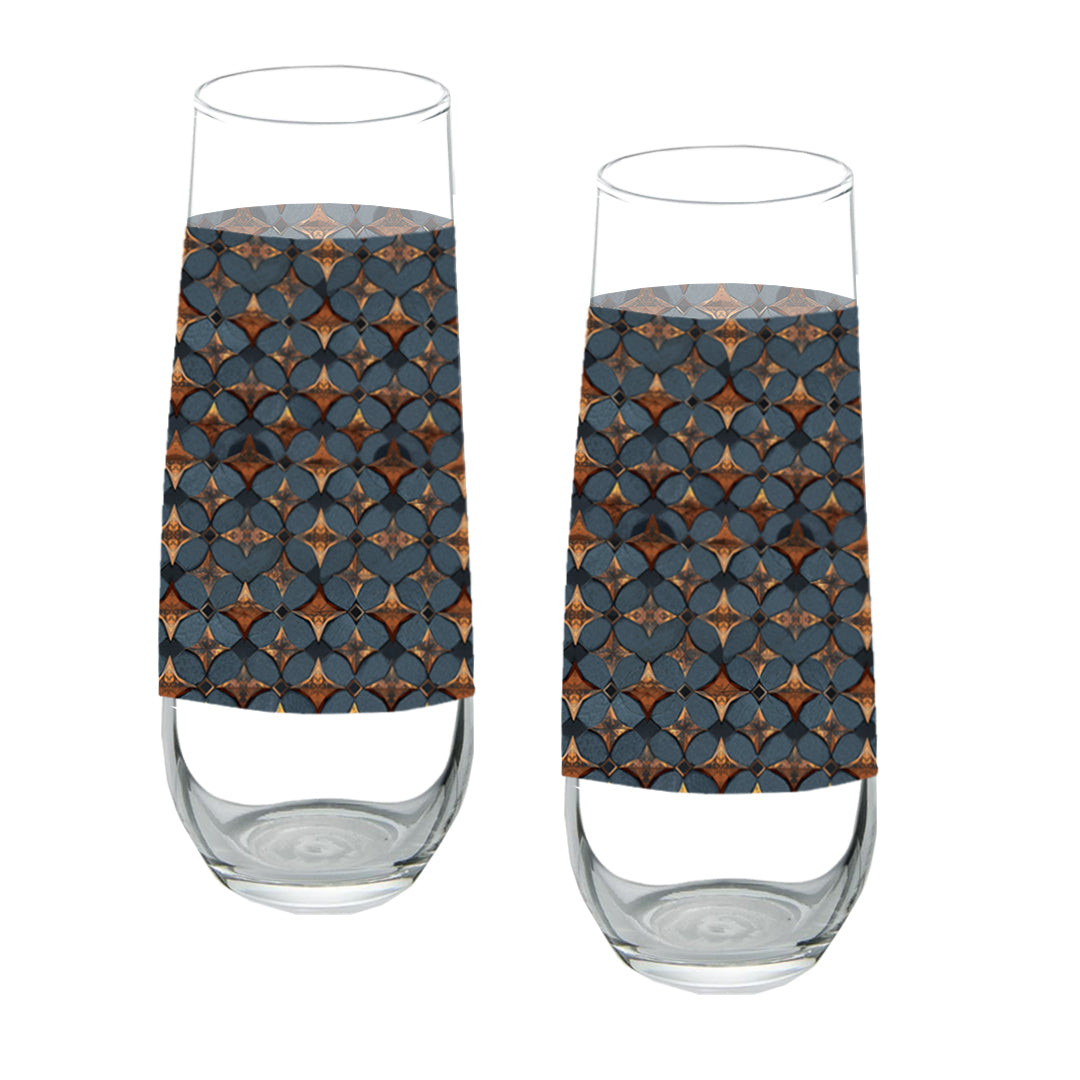 Burnished Slate Stemless Champagne Flute | Signature Design