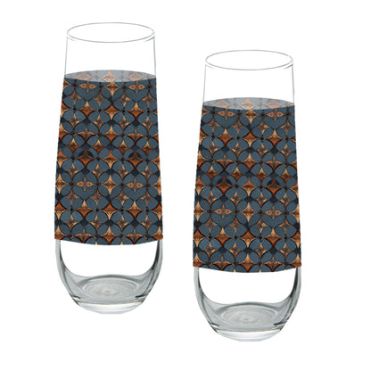 Burnished Slate Stemless Champagne Flute | Signature Design