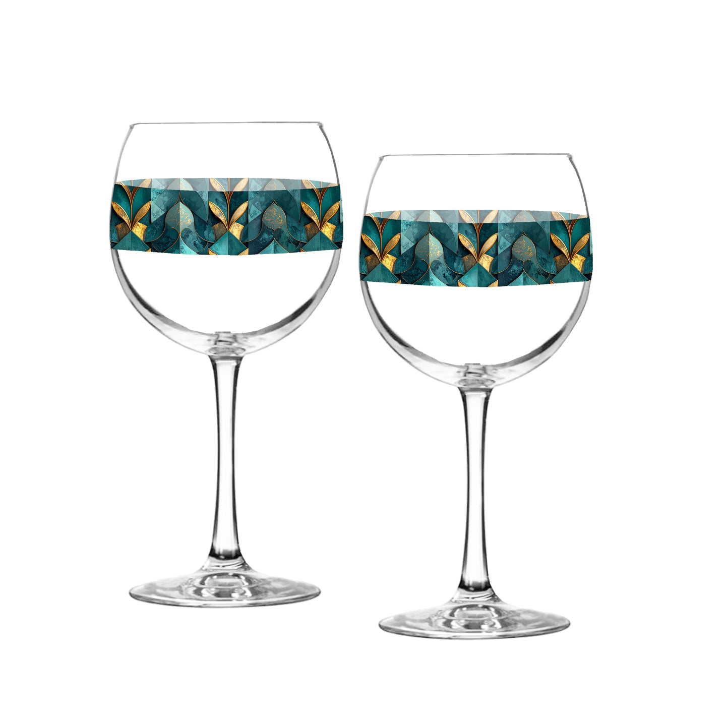 Gilded Patina Balloon Wine Glass | Signature Design