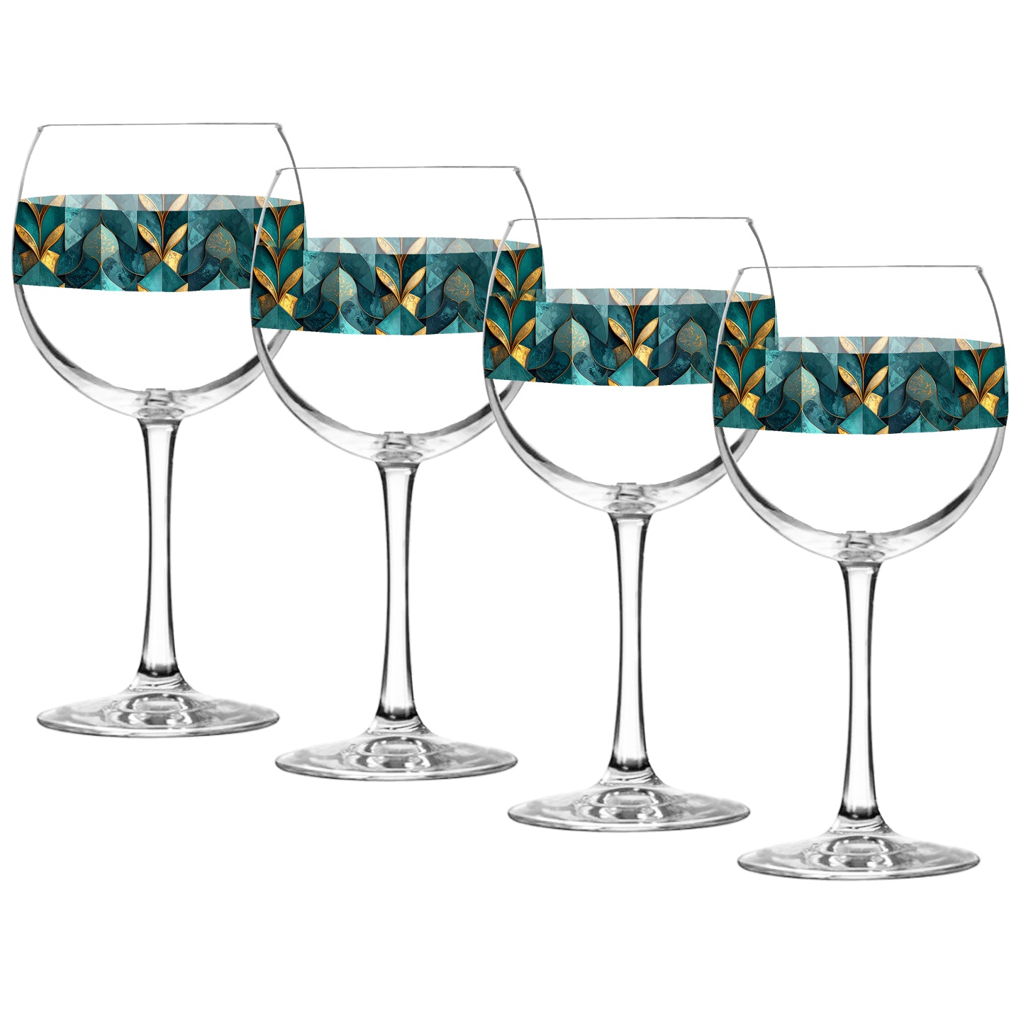 Gilded Patina Balloon Wine Glass | Signature Design