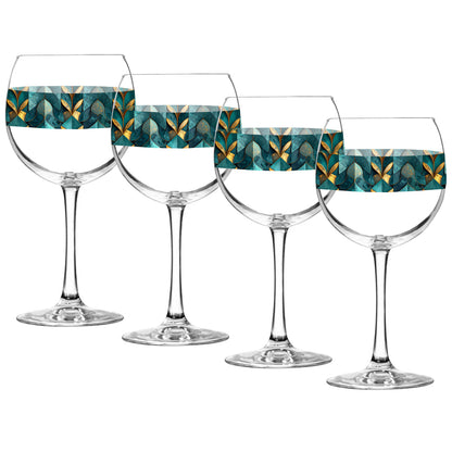 Gilded Patina Balloon Wine Glass | Signature Design