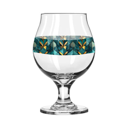 Gilded Patina Belgian Beer Glass | Signature Design
