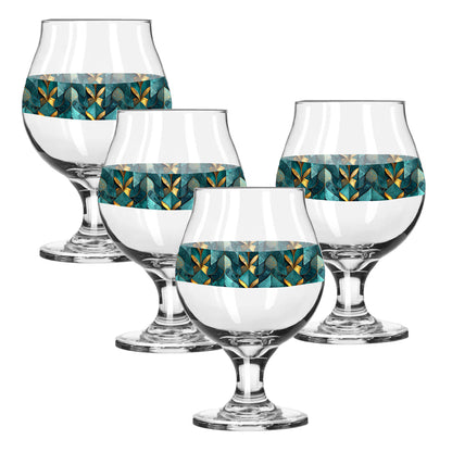 Gilded Patina Belgian Beer Glass | Signature Design