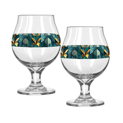Gilded Patina Belgian Beer Glass