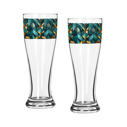 Gilded Patina Pilsner Beer Glass