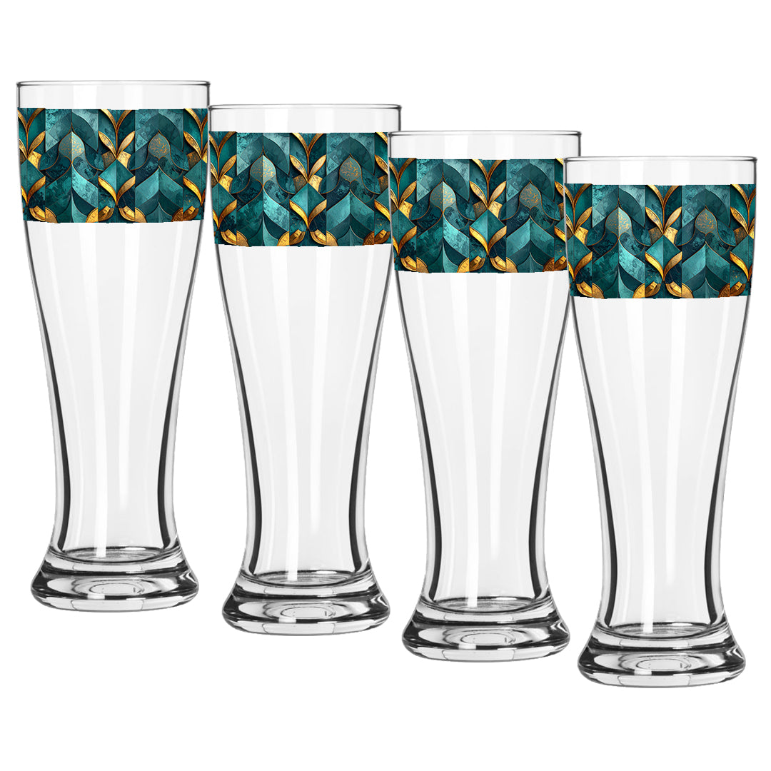 Gilded Patina Pilsner Beer Glass