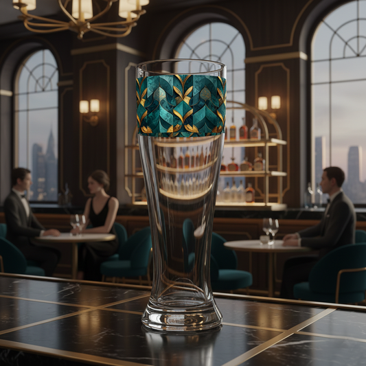 Gilded Patina Pilsner Beer Glass