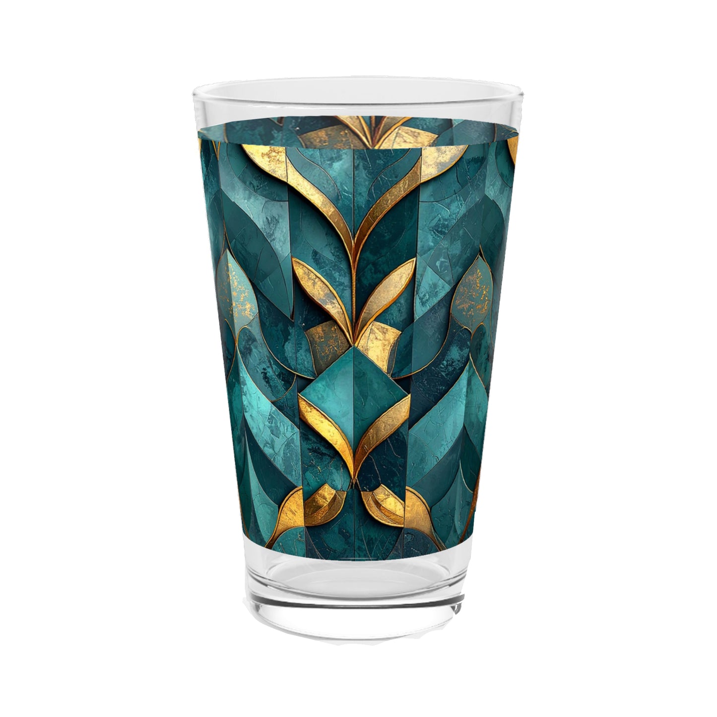 Gilded Patina Pint Beer Glass | Signature Design