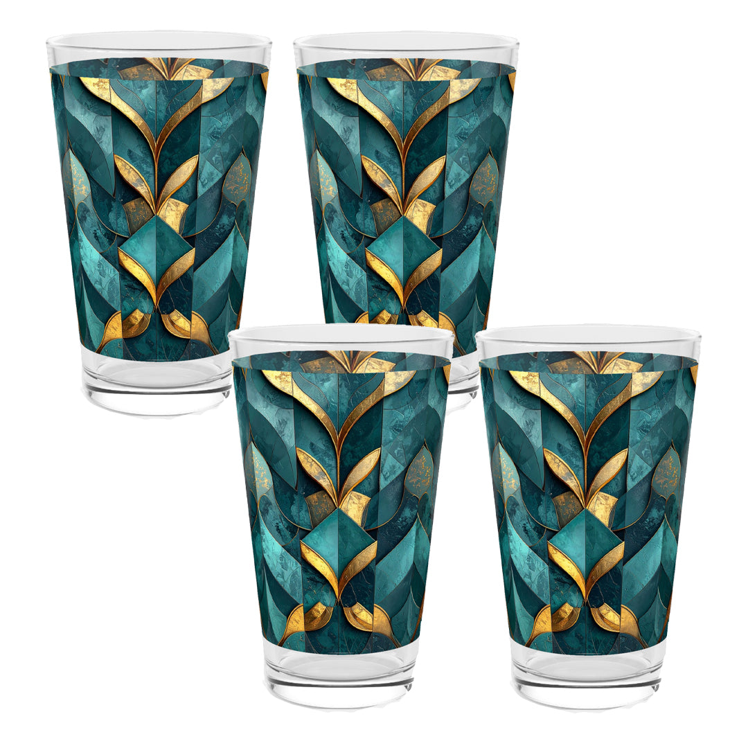 Gilded Patina Pint Beer Glass | Signature Design