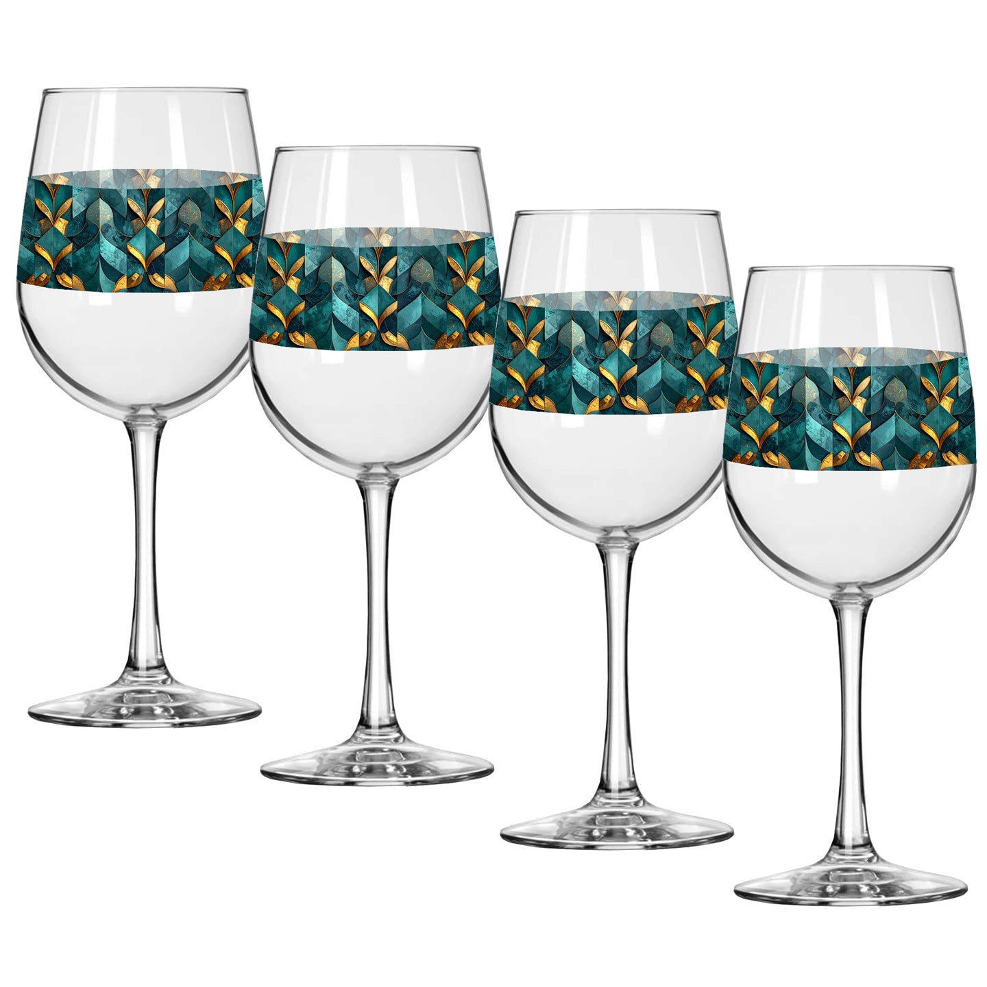 Gilded Patina Tall Wine Glass | Signature Design