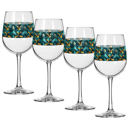 Gilded Patina Tall Wine Glass | Signature Design